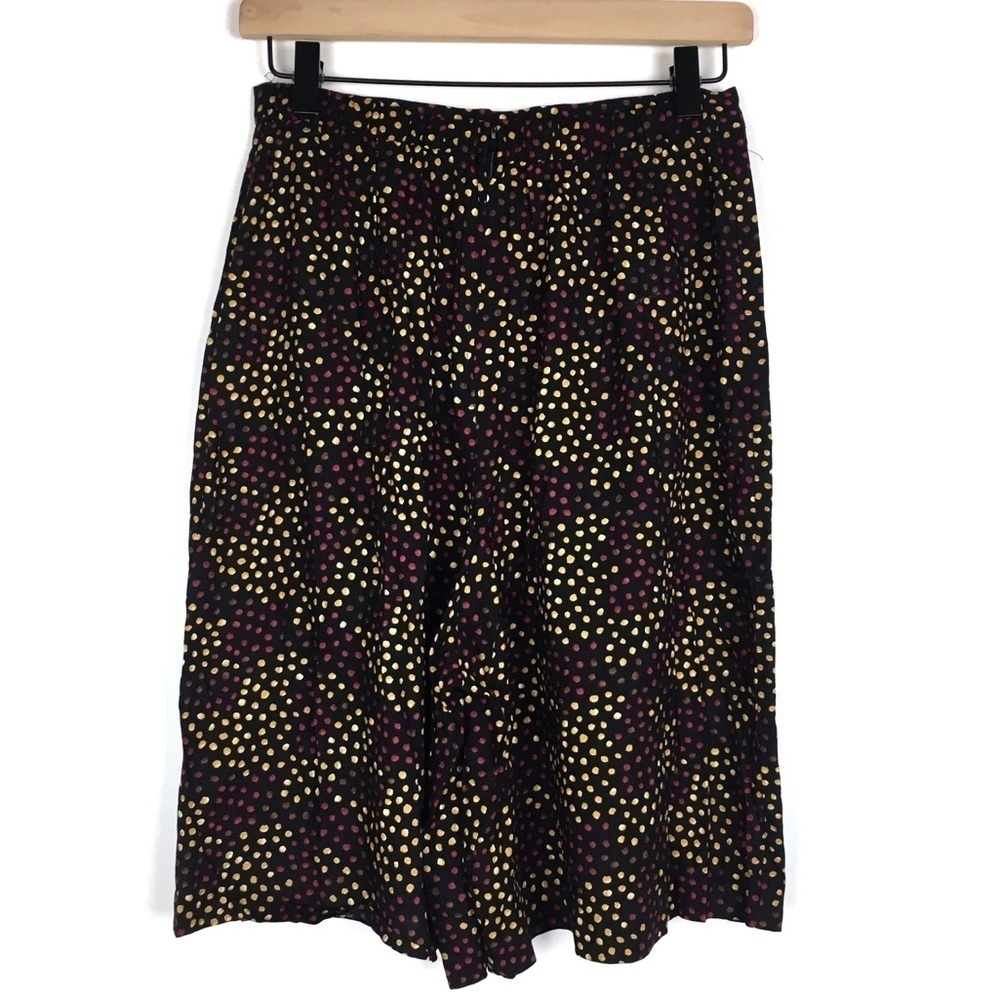 VINTAGE Mom Shorts Ultra High Waist Black Dots Retro 80s 90s Chic Black Size 9 - Picture 4 of 8